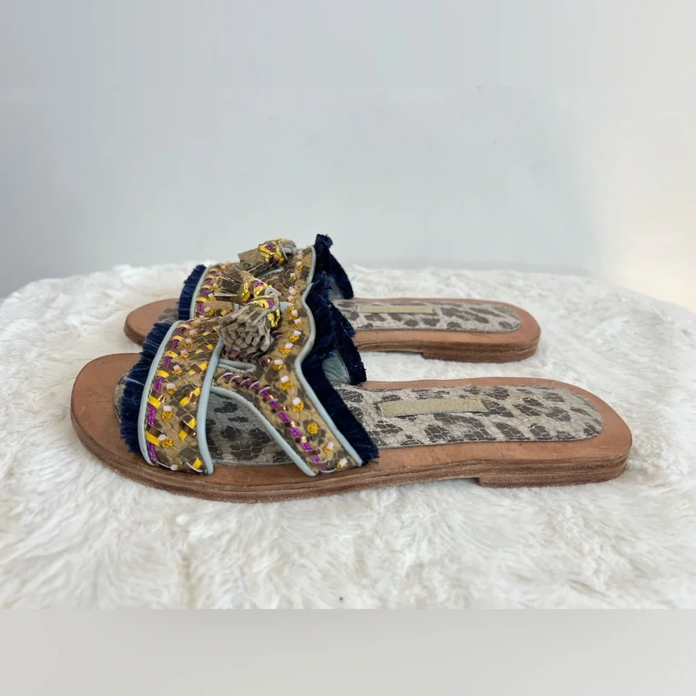 Meher Kakalina Leather‎ Slide on Sandals Size 36